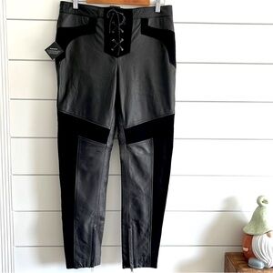 Nasty Gal Faux Leather Suede Pant NEW